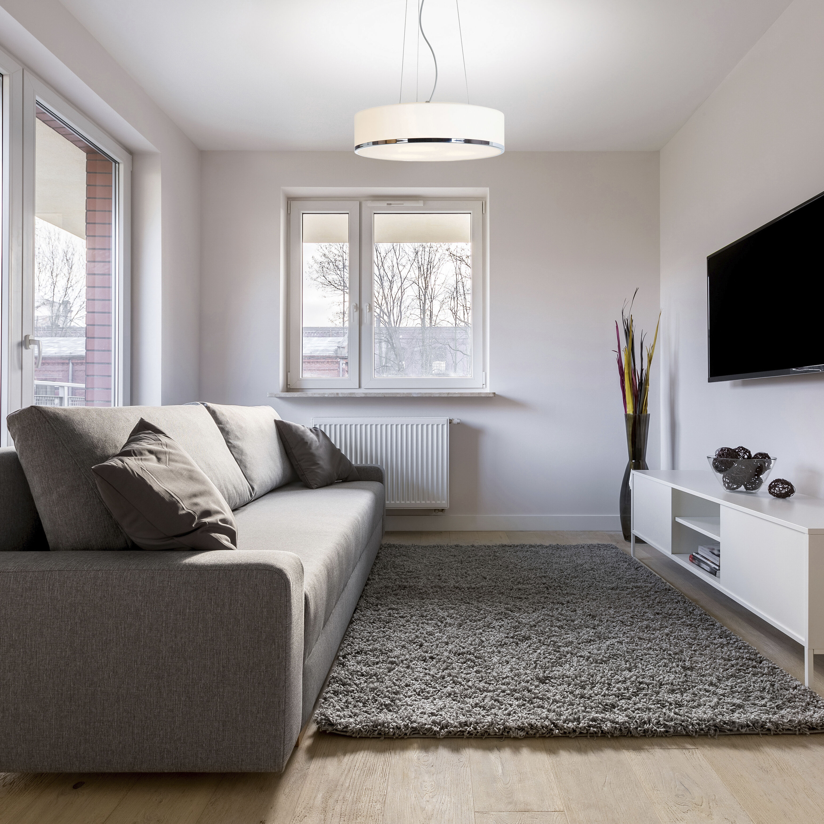 Aero 3 Light 15.75 inch Chrome Pendant Ceiling Light