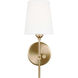 TOB by Thomas O'Brien Baker 1 Light 5.5 inch Satin Brass Wall Bath Fixture Wall Light