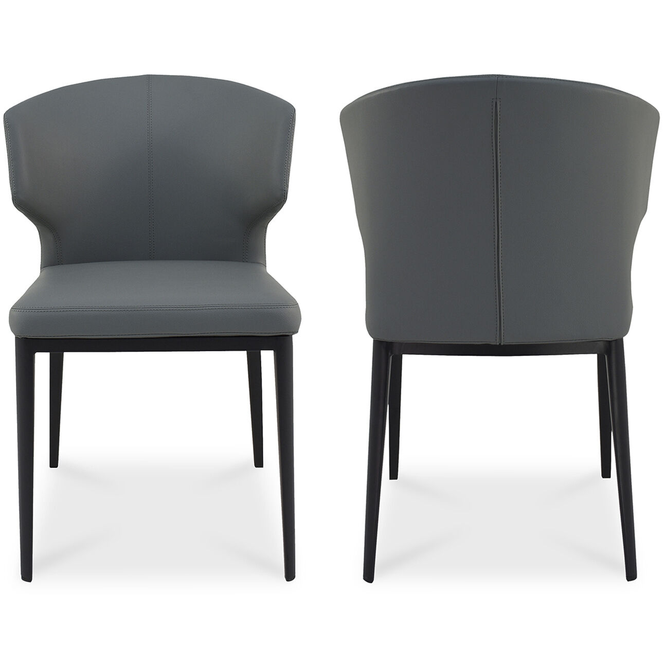 Delaney Grey Side Chair, Set of 2