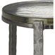 Acea 12 inch Graphite and Clear Drinks Table