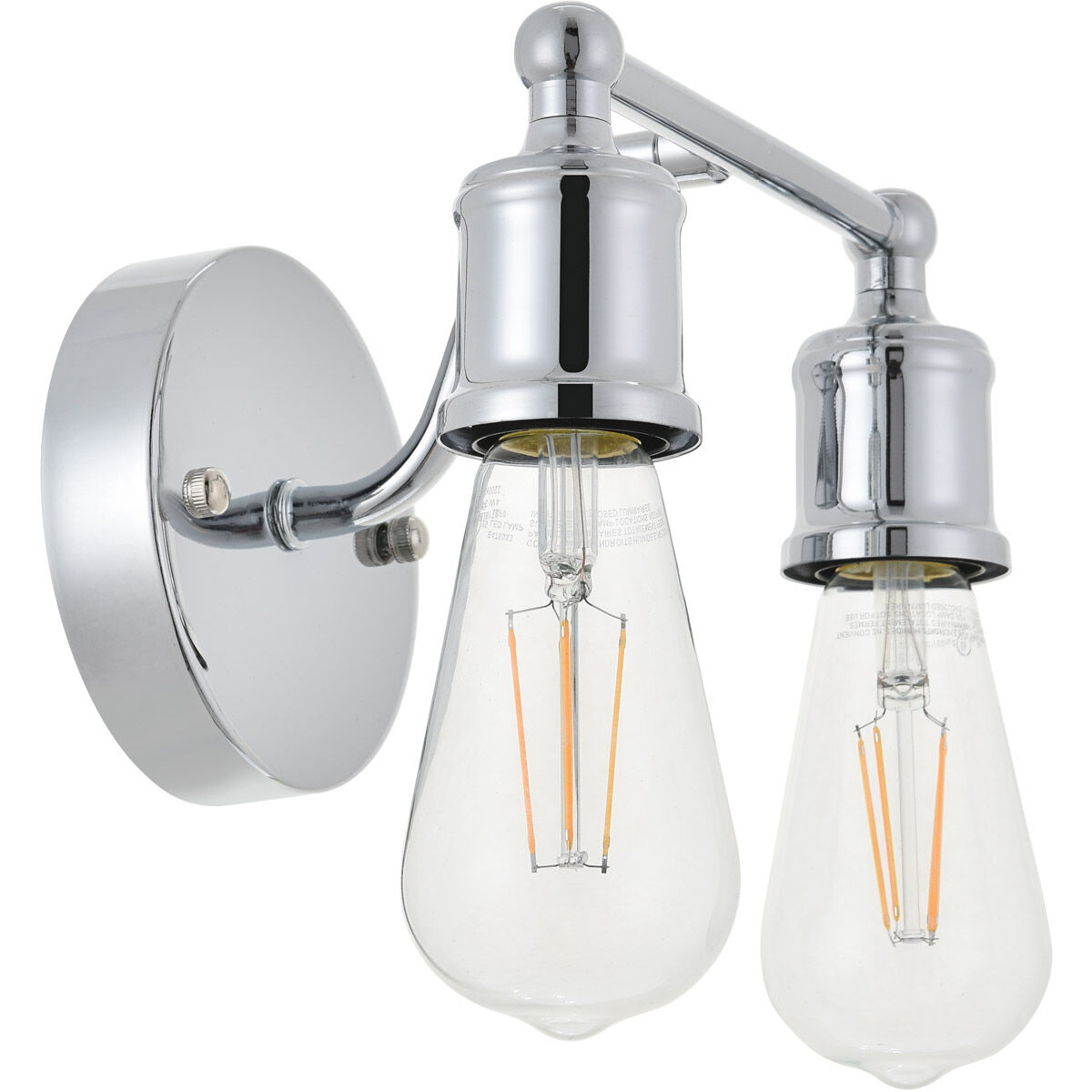 Serif 2 Light 9 inch Chrome Wall Sconce Wall Light