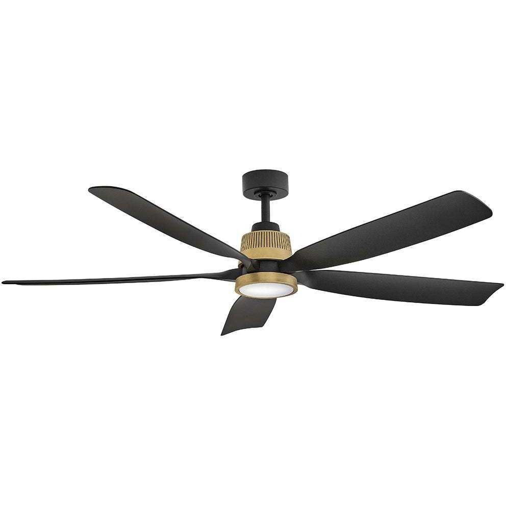 Bodin 64 inch Heritage Brass with Matte Black with Matte Black Blades Smart Fan