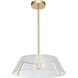 Talon LED 19.6 inch Brushed Brass Pendant Ceiling Light