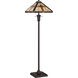 Tiffany 60 inch 100 watt Authentic Bronze Floor Lamp Portable Light, Naturals