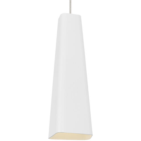Sean Lavin Rhonan 1 Light 4 inch Satin Nickel Pendant Ceiling Light in Incandescent, FreeJack, Textured White/White