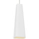 Sean Lavin Rhonan 1 Light 4 inch Satin Nickel Pendant Ceiling Light in Incandescent, FreeJack, Textured White/White