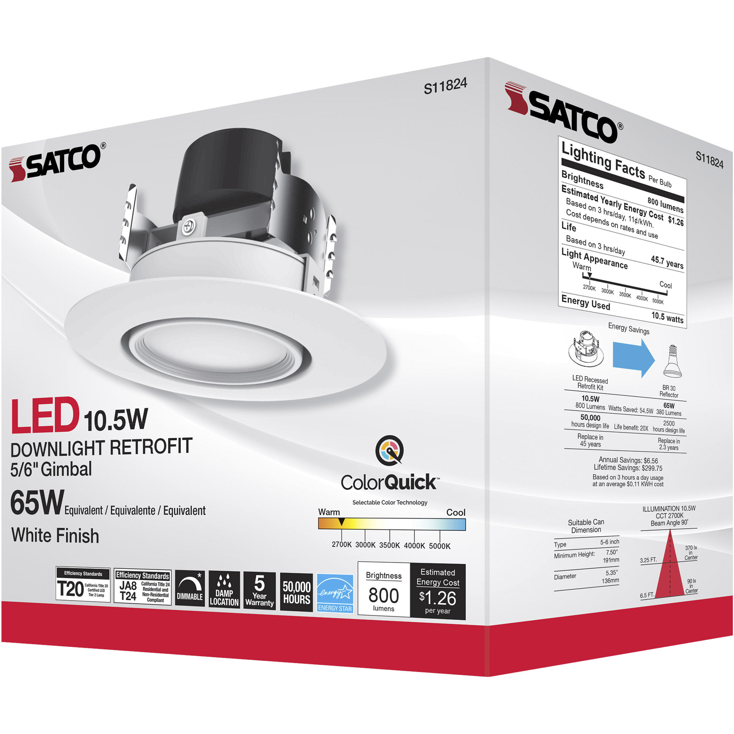 Edgewood Integrated LED White Recessed