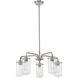 Delaney 5 Light 24 inch Brushed Nickel Chandelier Ceiling Light