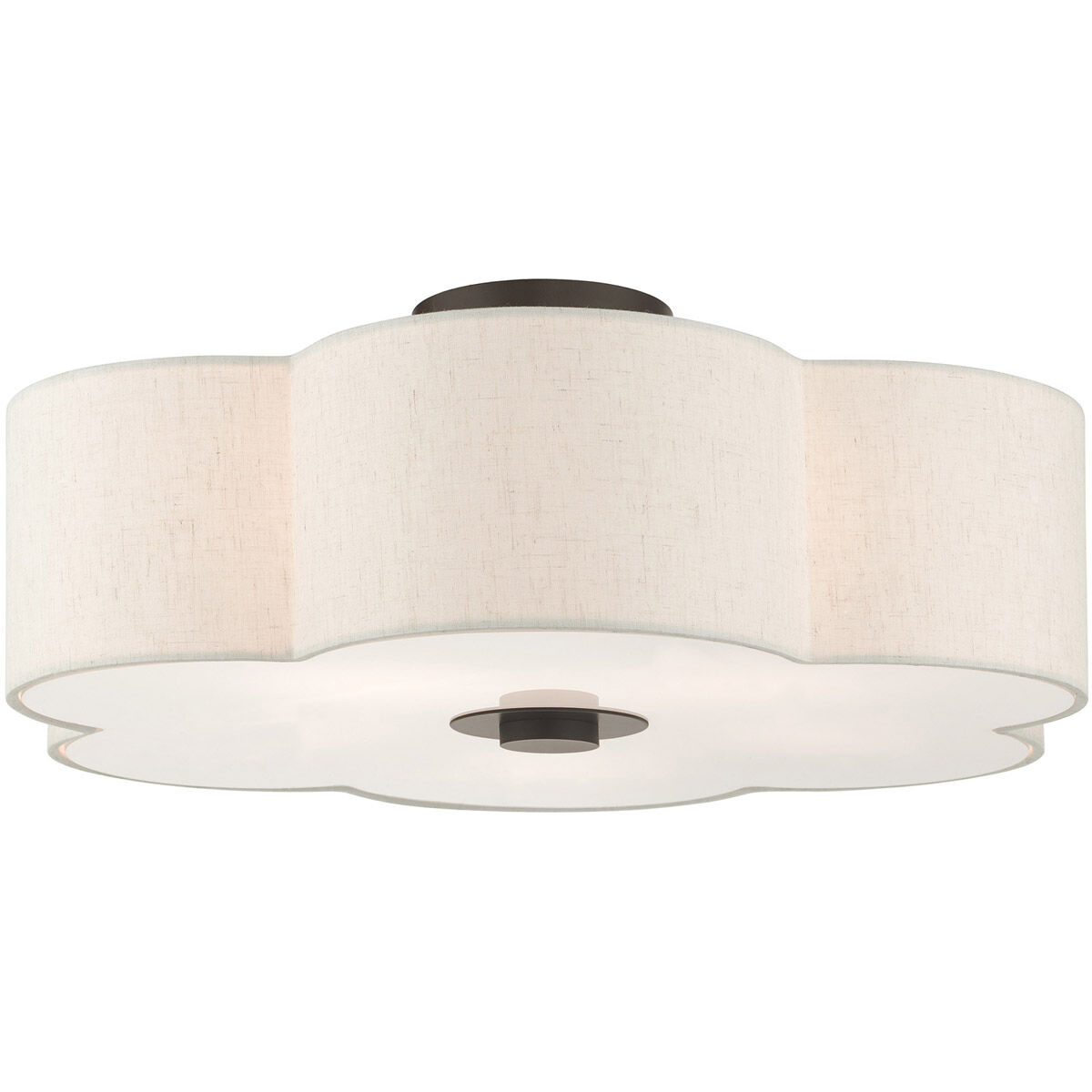 Solstice 5 Light 22 inch English Bronze Semi Flush Ceiling Light