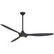 Pierce 65 inch Coal with Shou Sugi Ban with Shuo Sugi Ban Blades Smart Ceiling Fan