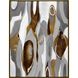 Geometrics Collection Antique Gold Wood Floater Frame Canvas