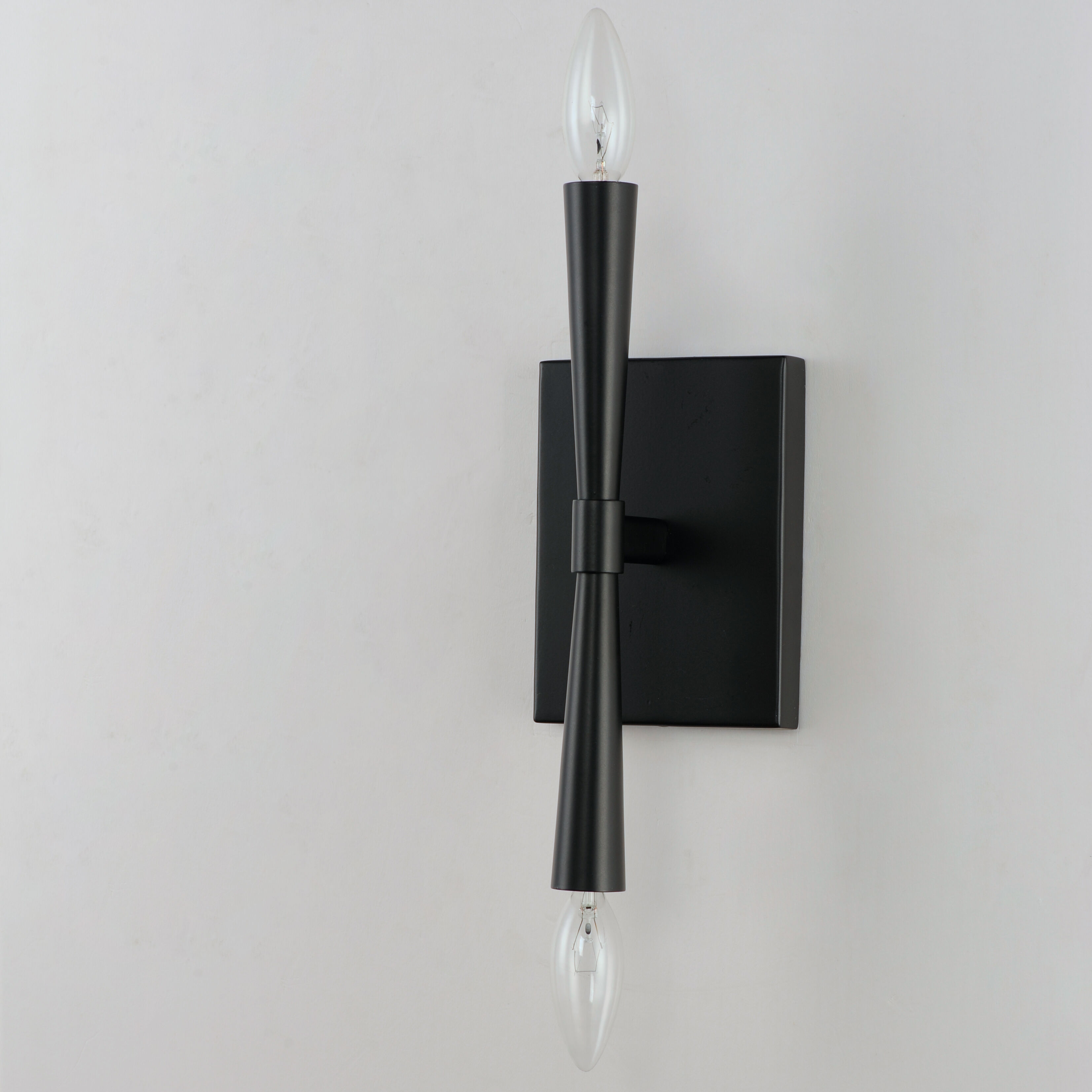 Rome 2 Light 5 inch Black ADA Wall Sconce Wall Light
