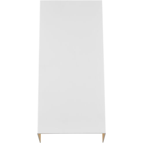 Sean Lavin Brompton LED Matte White ADA Wall Sconce Wall Light, Integrated LED
