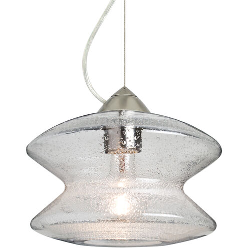 Zen 1 Light Satin Nickel Cable Pendant Ceiling Light