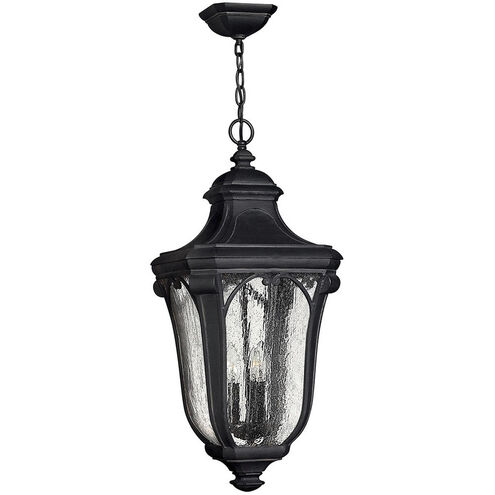 Trafalgar 3 Light 12 inch Museum Black Outdoor Hanging Lantern