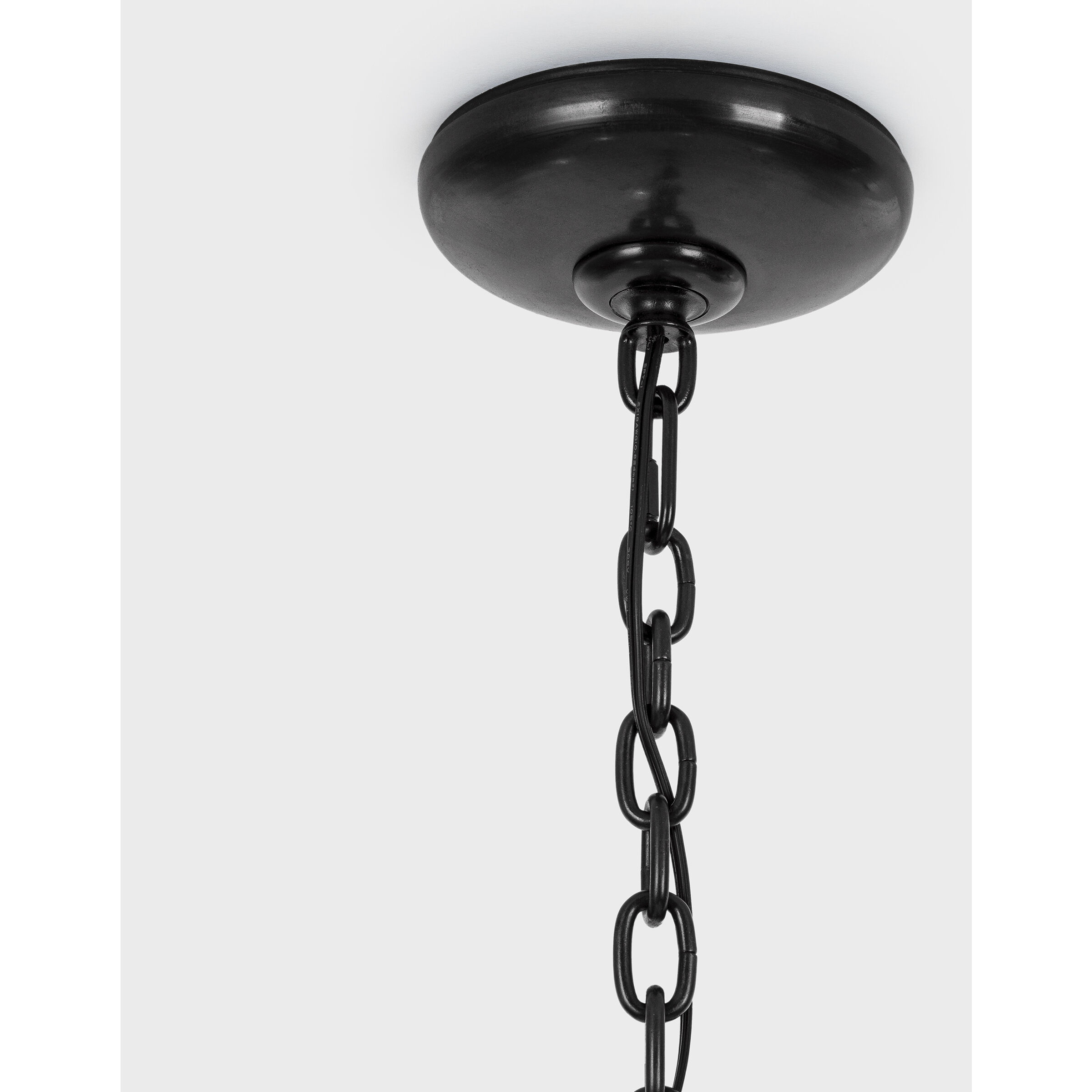 Chapman & Myers Amalfi LED 40.5 inch Waxed Black Chandelier Ceiling Light
