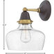 Academy 1 Light 10 inch Oil Rubbed Bronze with Heritage Brass Indoor Wall Sconce Wall Light