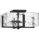 Rivera 4 Light 13 inch Matte Black Semi-Flush Mount Ceiling Light, Design Series