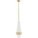 Sherwood 1 Light 11 inch Natural and Antique Brass Pendant Ceiling Light