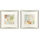 Painted Sketch Green and Blue and Yellow and Orange Framed Art, Propac
