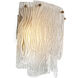 Asinara Wall Lamp Wall Light in Textured Glass