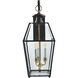 Olde Colony 3 Light 28 inch Black Outdoor Wall