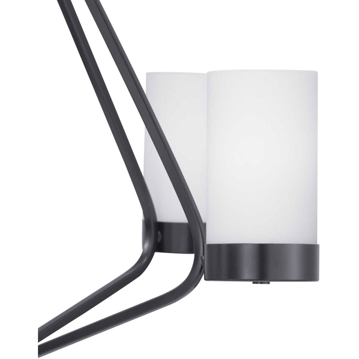 Elevate 5 Light 27 inch Matte Black Chandelier Ceiling Light, Design Series