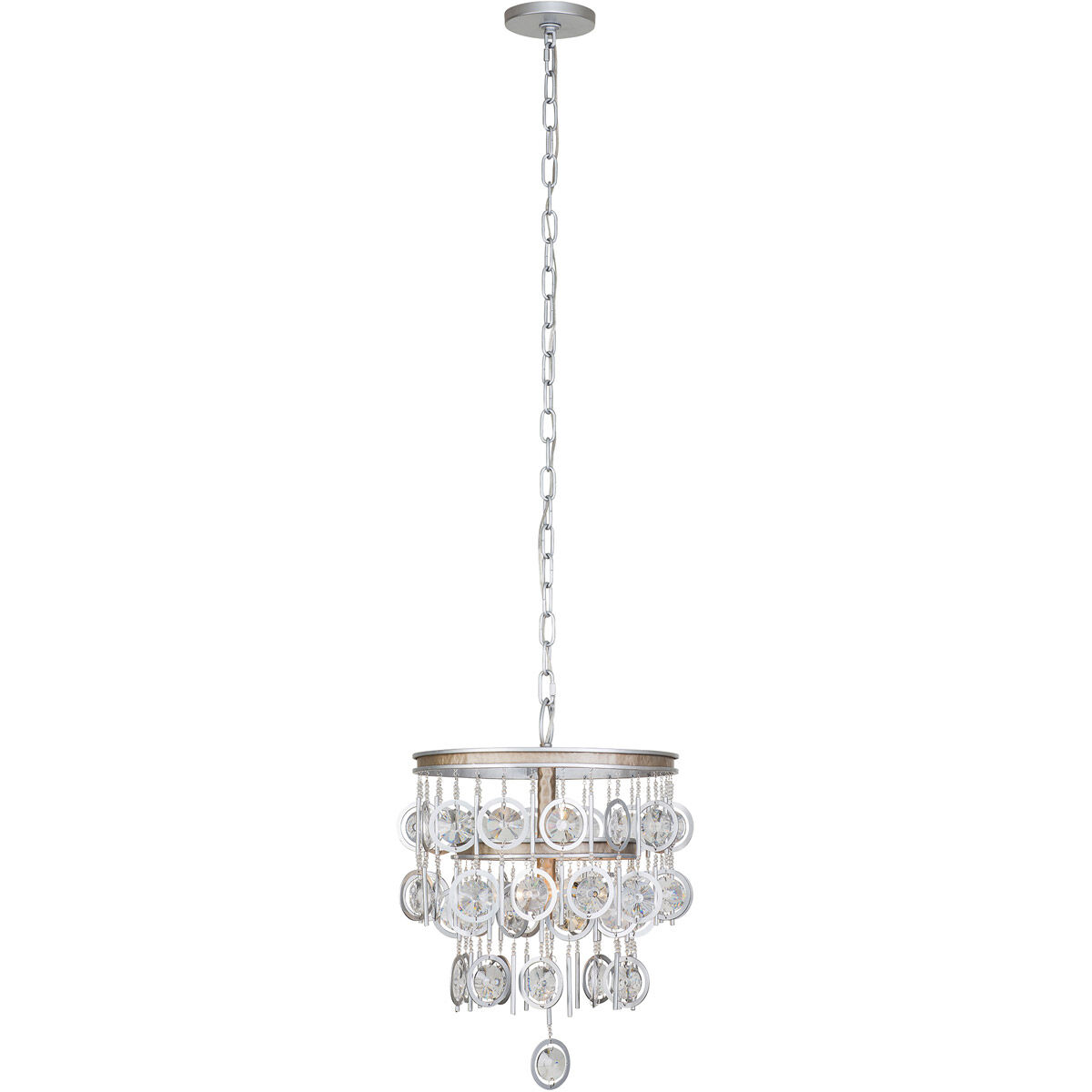 Charmed 3 Light 14 inch Silver with Champagne Mist Pendant Ceiling Light