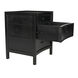 Hampton 31 X 24 inch Hand Rubbed Black Night Stand