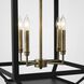 Midnight Manor 4 Light 18.5 inch Blackened Zinc and Antique Bronze Pendant Ceiling Light