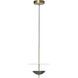 Astor Pendant Ceiling Light in Bronze and Brass