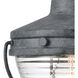 Eastport 1 Light 10 inch Aged Zinc Outdoor Wall Sconce