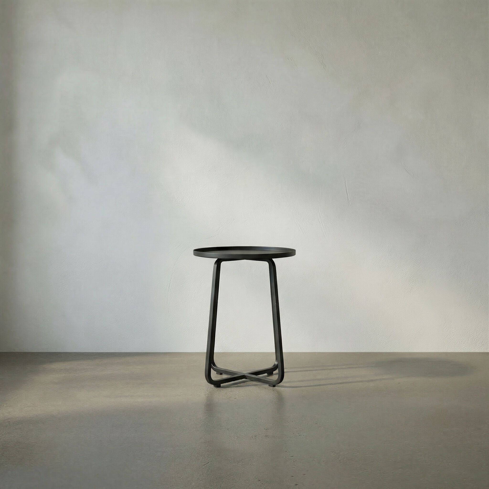 Kimana 24 X 20.5 inch Matte Black Side Table