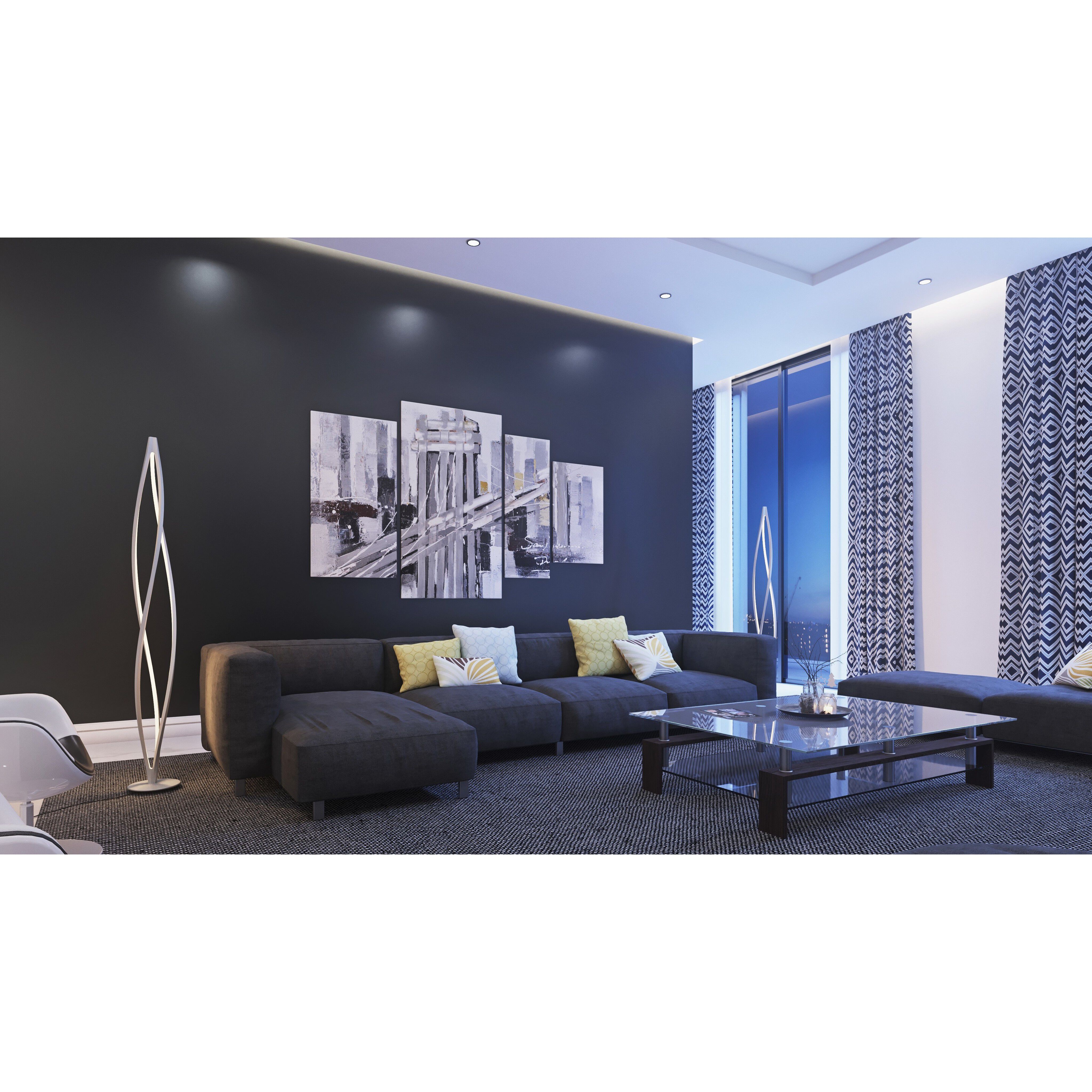 Cyclone LED 71.75 inch 44.00 watt Matte White Floor Lamp Portable Light