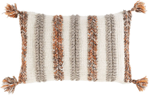 Dacia 20 X 13 inch Beige/Cream/Burnt Orange/Camel Pillow Kit, Lumbar