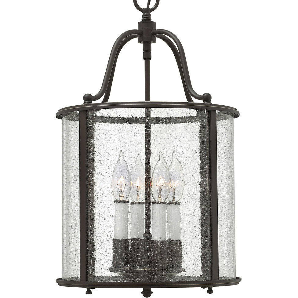 Gentry 4 Light 12 inch Olde Bronze Indoor Foyer Light Ceiling Light