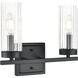 Iversen 2 Light 12.5 inch Matte Black Vanity Light Wall Light