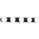 Novel LED 37 inch Black Bath Vanity Light Wall Light