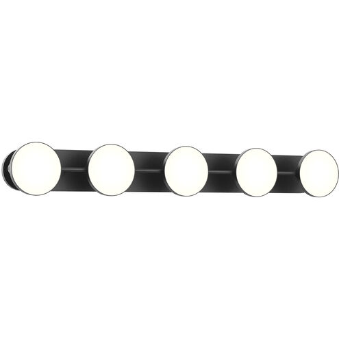 Novel LED 37 inch Black Bath Vanity Light Wall Light
