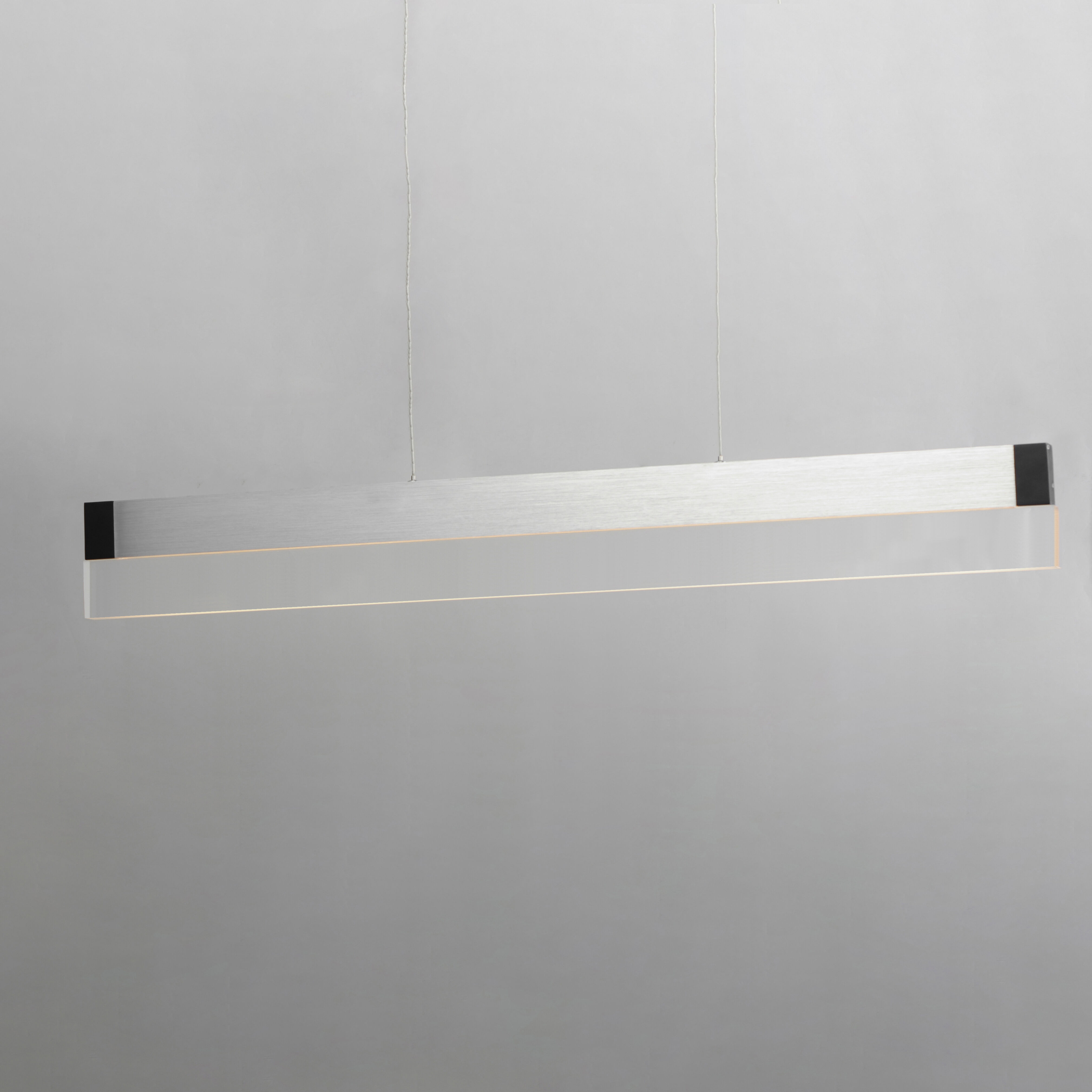 iBar Linear Pendant Ceiling Light in Brushed Aluminum