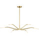 Sean Lavin Lajos LED 38.9 inch Hand-Rubbed Antique Brass Chandelier Ceiling Light