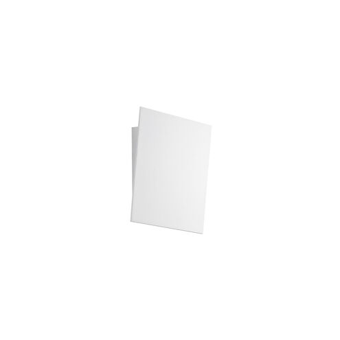Angled Plane 7.5 inch Textured White ADA Sconce Wall Light