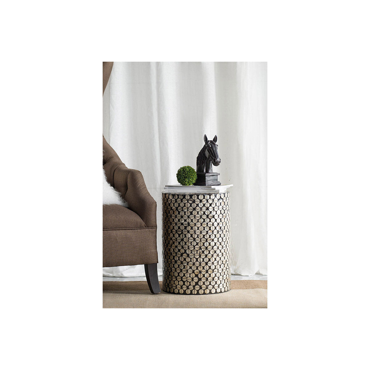 Capiz 19.69 inch Stool