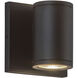 Nordic LED 4.63 inch Black Exterior Wall Light