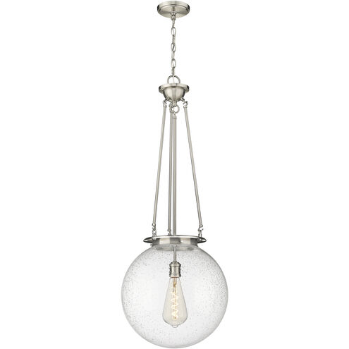 Beacon 1 Light 15.75 inch Satin Nickel Pendant Ceiling Light