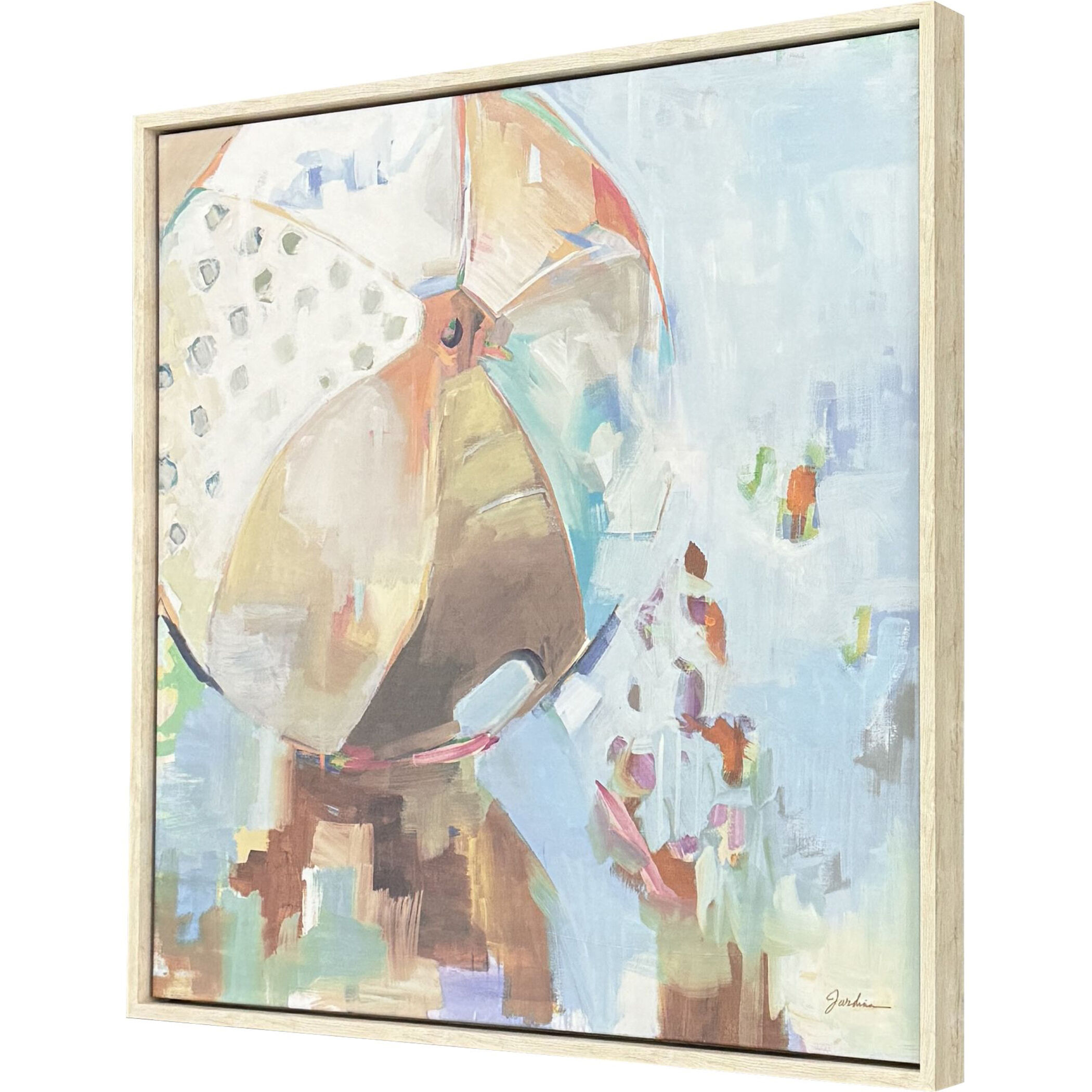 Beach Balls Blue and Brown and Green and Multi Canvas