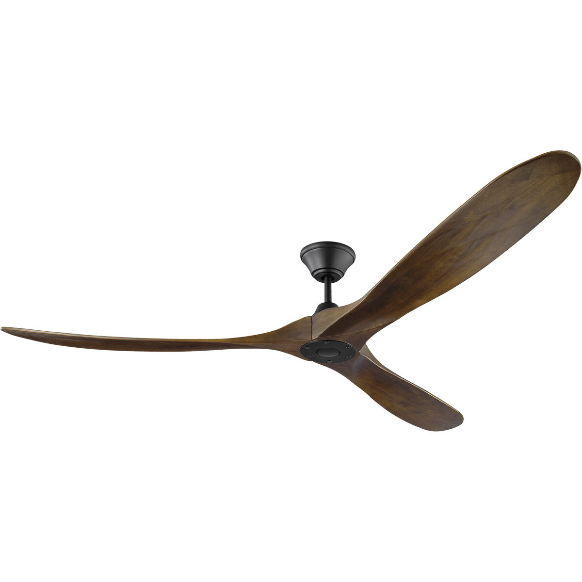Maverick 70 inch Matte Black with Dark Walnut Blades Ceiling Fan