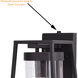 Nash LED 15.75 inch Textured Black Outdoor Wall