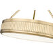 Quinn LED 22 inch Modern Gold Semi Flush Mount Ceiling Light