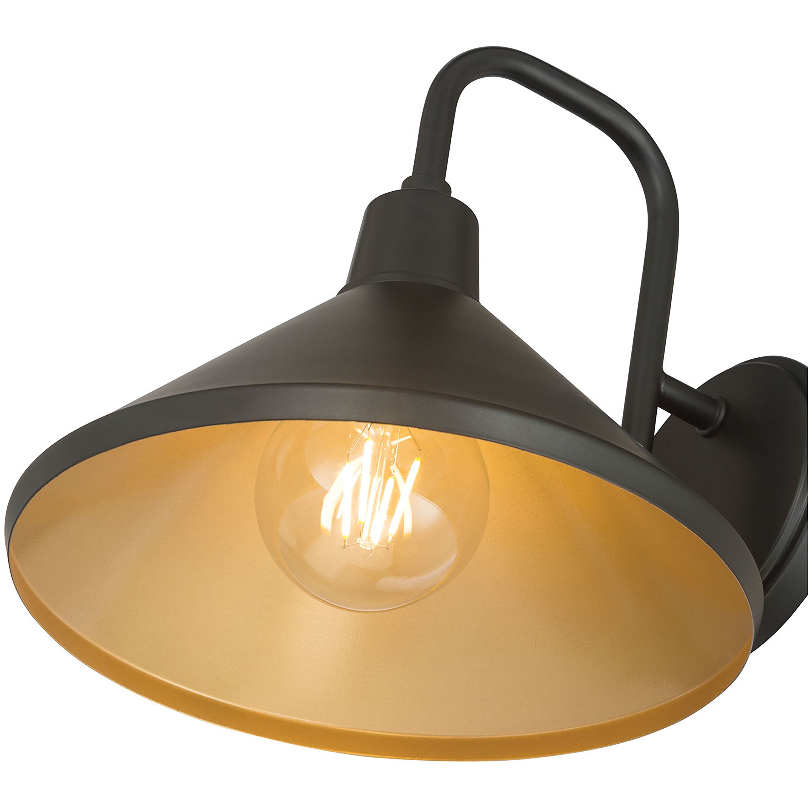 Vectra 1 Light 9.75 inch Powder Coated Black Outdoor Wall Sconce